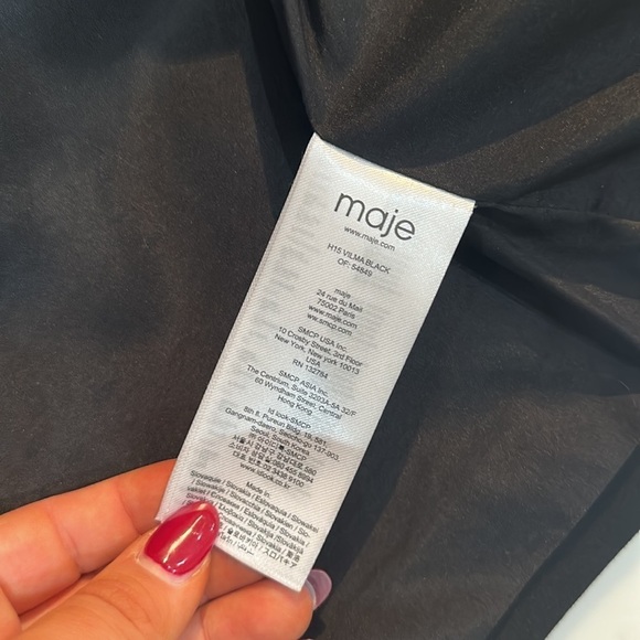 Maje cropped women’s blazer with fringe - Picture 8 of 14